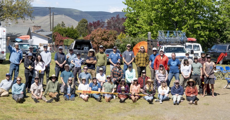 ROW Adventures staff posing for a photo