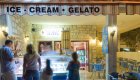 people standing in front of Gelato shop in Croatia