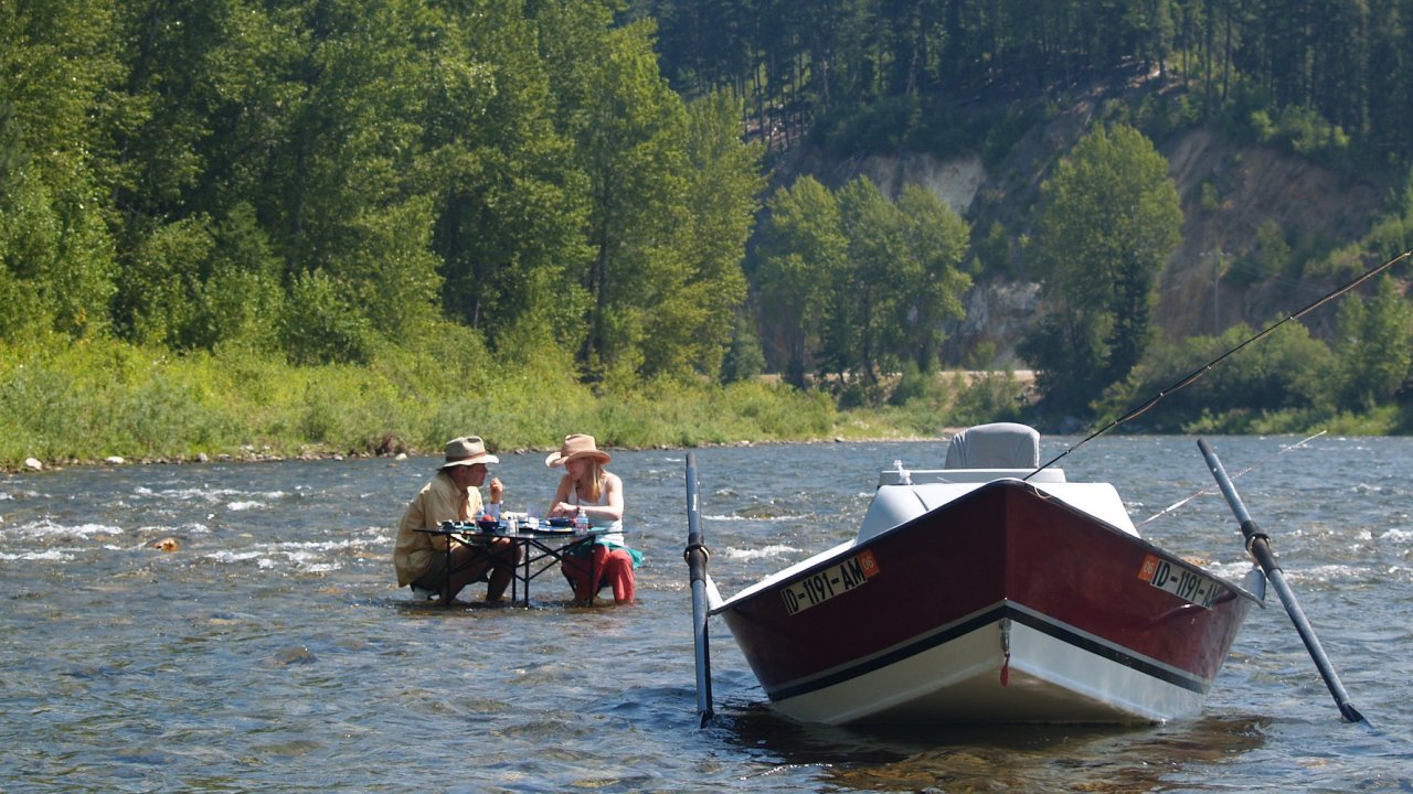 Full day float fly fishing tours in North Idaho that include a complimentary lunch