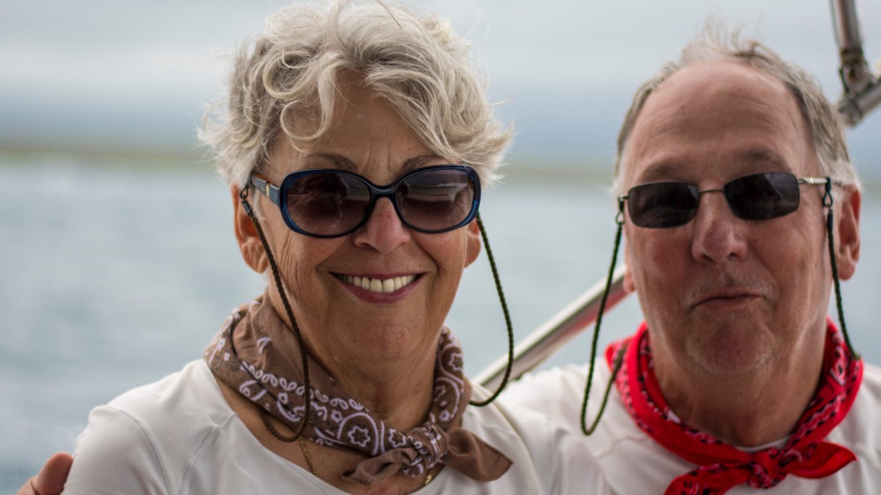 couple in the galapagos islands