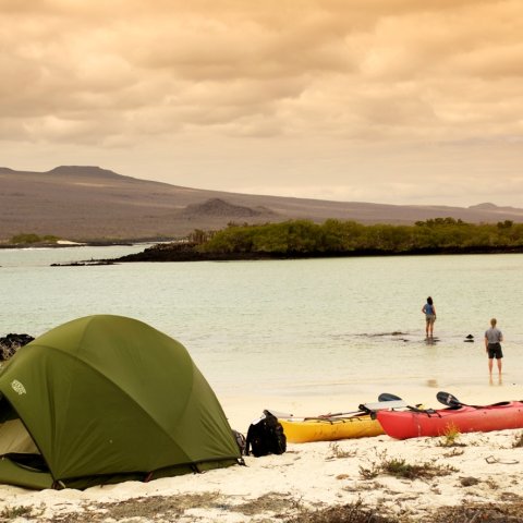 Galapagos Islands camping and kayaking tours