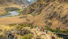 hikers along the snake river in idaho