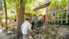 Guests visiting Buckskin Bill Museum during a main Salmon River rafting trip in Idaho.
