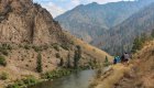 Guided Middle Fork Salmon hiking tour along the river canyon in Idaho