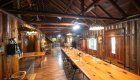 Dining room at Black Bar Lodge in Oregon