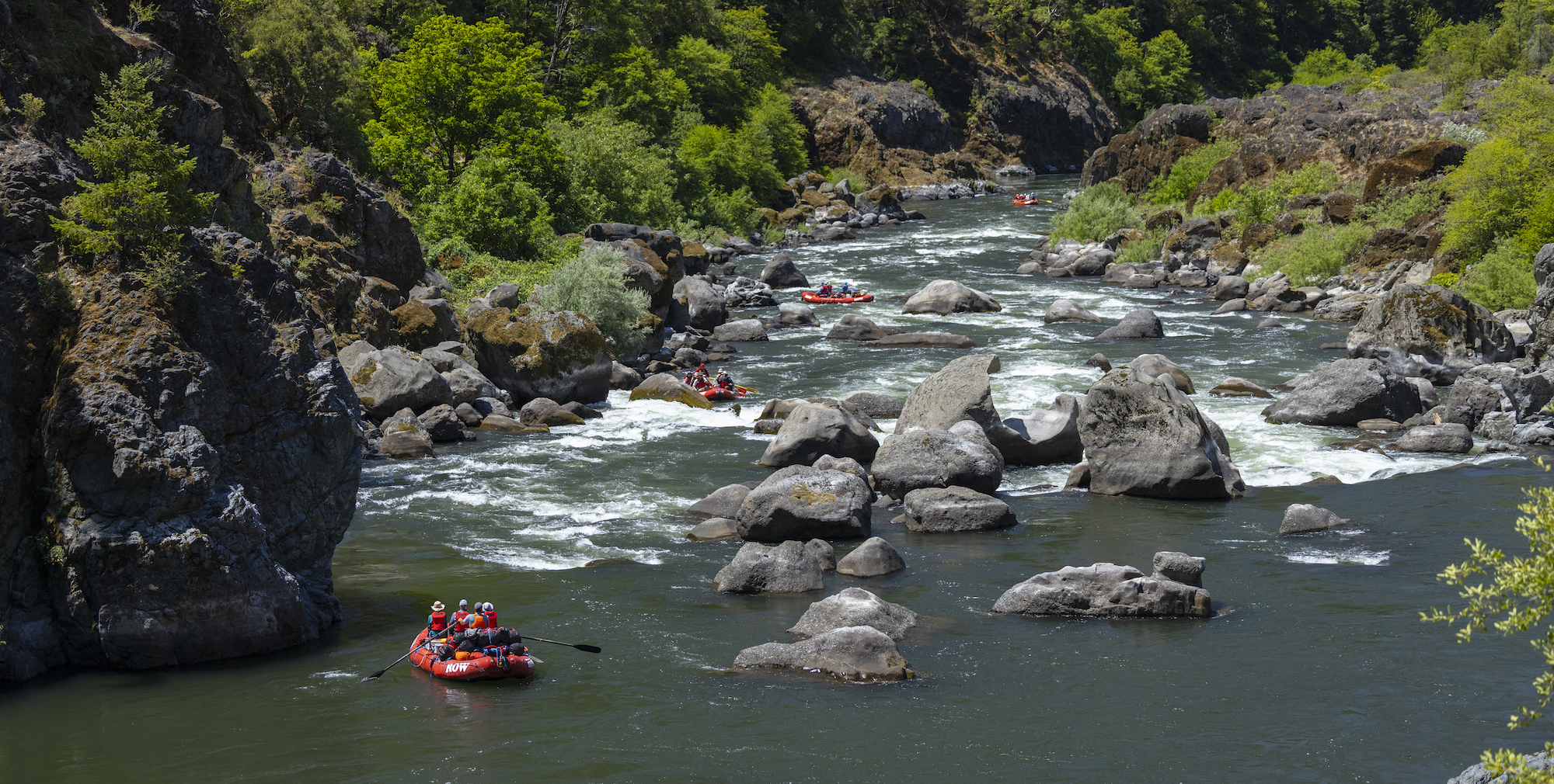 Blossom Bar rapid on the Rogue River