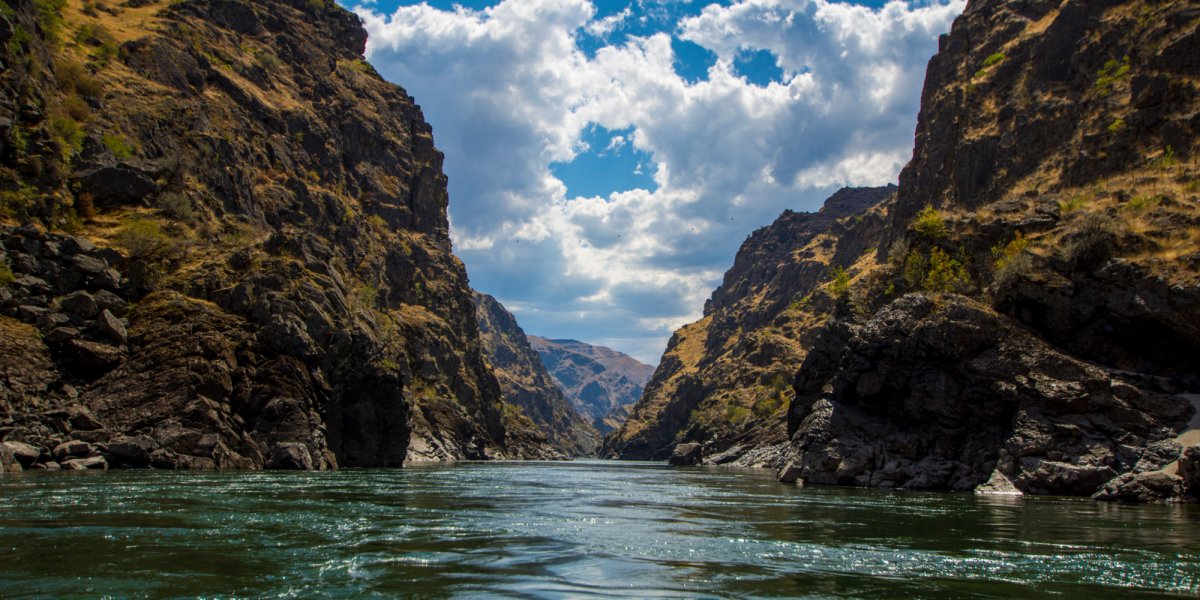 A canyon along the Salmon River in Idaho