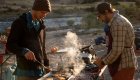 cooking along the river