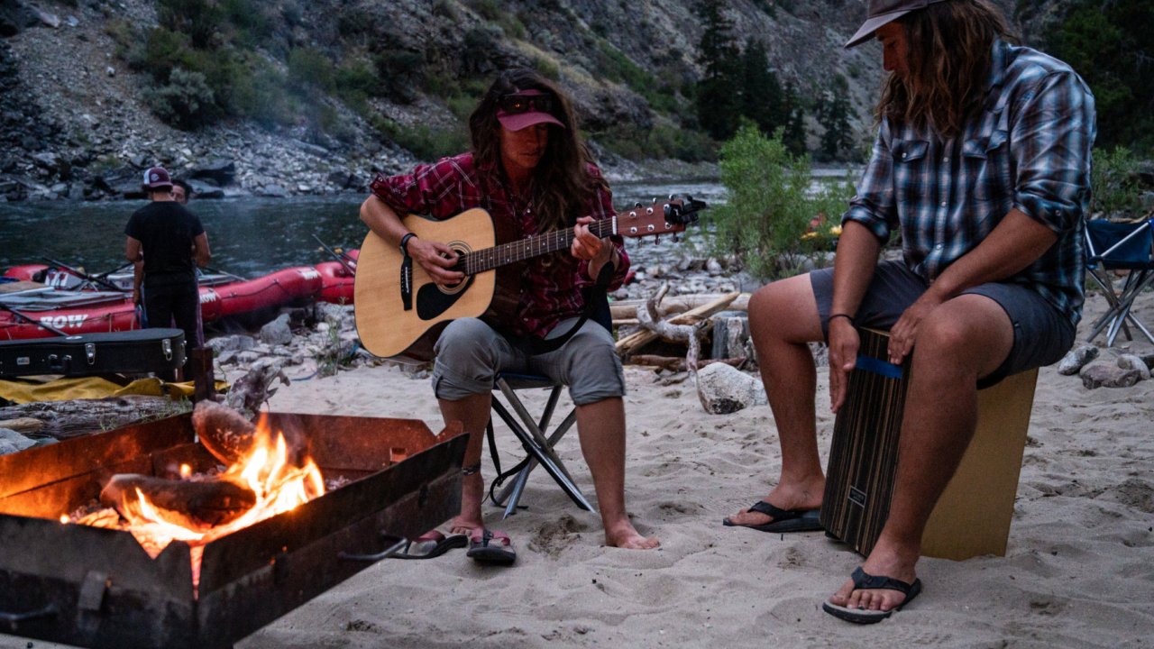 ROW and other Commercial Rafting Outfitters use a fire pan while cooking to help mitigate risk of starting a wildfire. fire pan