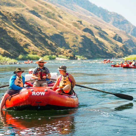 Guided rafting tours on Idaho's Salmon River Canyons