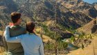 hikers overlooking the salmon river in idaho