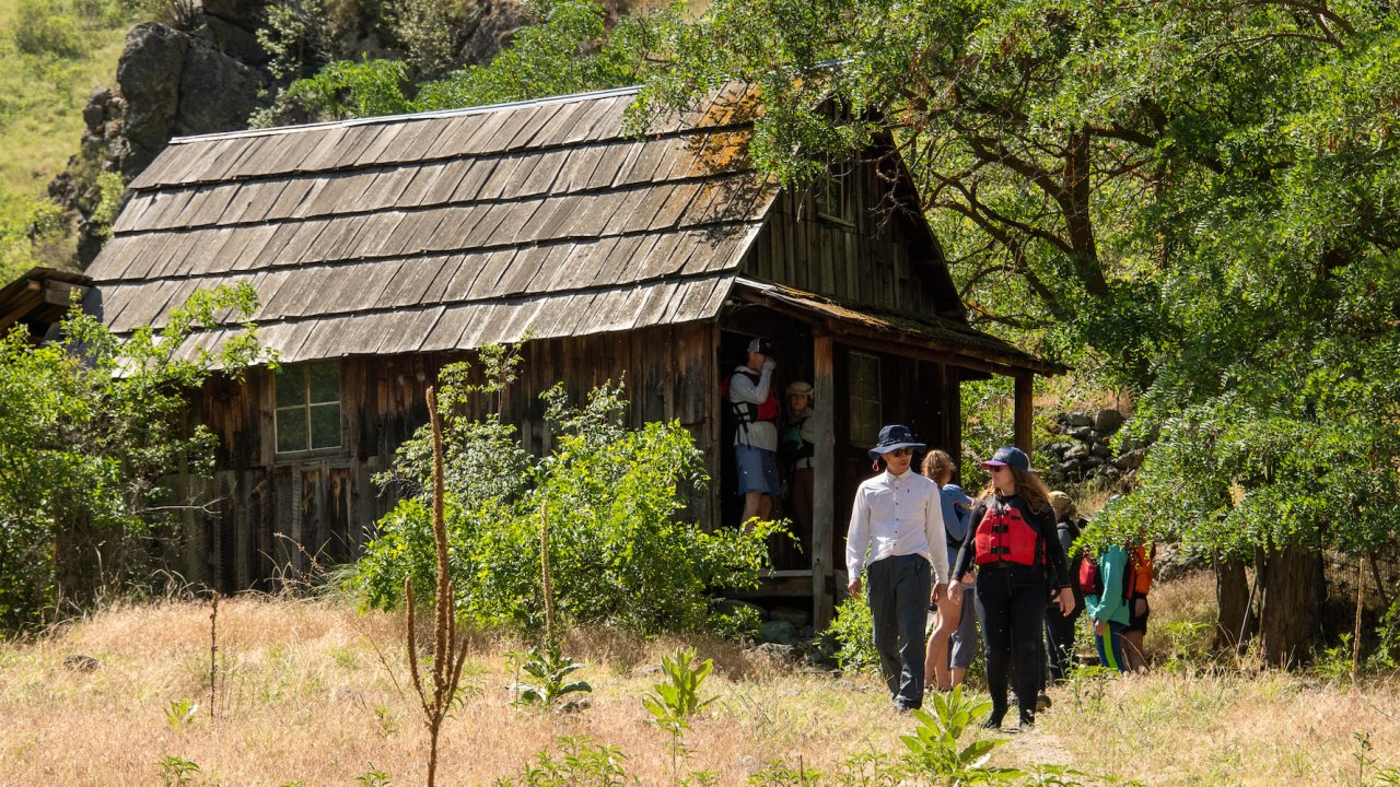 Historic homesteads along the Snake River through Hells Canyon