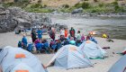 beach camping along the snake river in idaho
