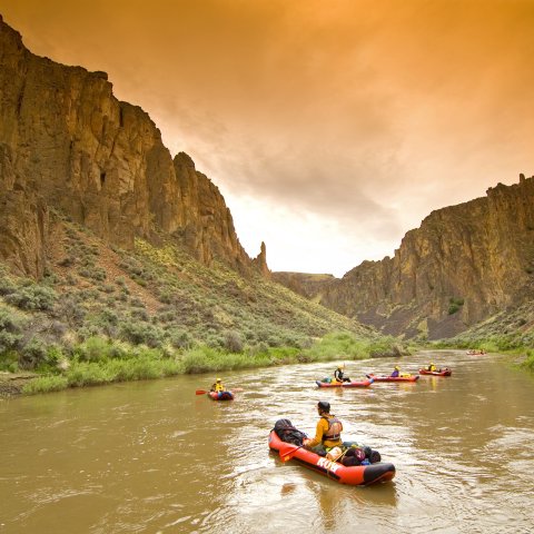 Kayaking on the South Fork Owyhee River in Idaho