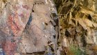 Ancient Native American pictographs on rock walls along the Snake River in Hells Canyon, a cultural highlight on Idaho hiking tours.