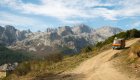 road in the albanian alps